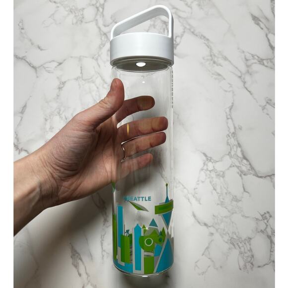 Starbucks 18.5 fl oz Glass Bottle Seattle You Are Here Collection - Picture 2 of 5